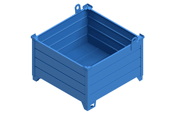 Steel King Heavy Duty Rigid Steel Containers 